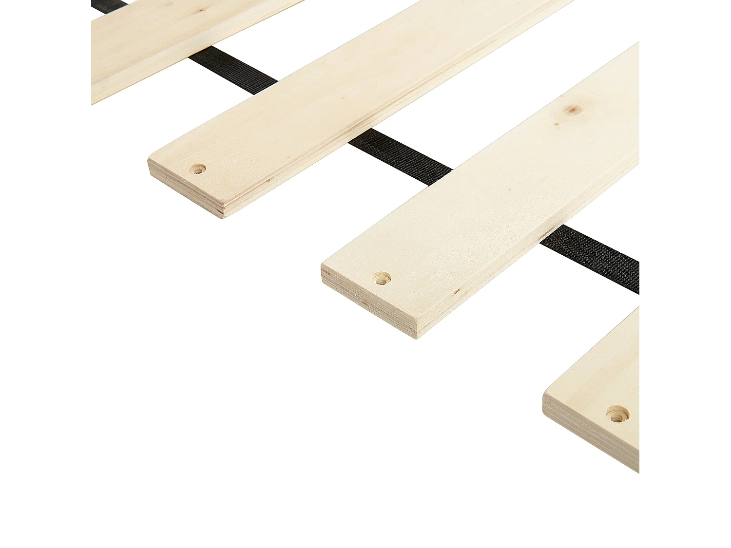 Lit avec sommier ERVILLERS 180 x 200 cm Acacia naturel