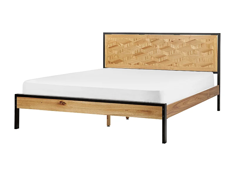 Letto Legno ERVILLERS 160 x 200 cm Acacia naturale