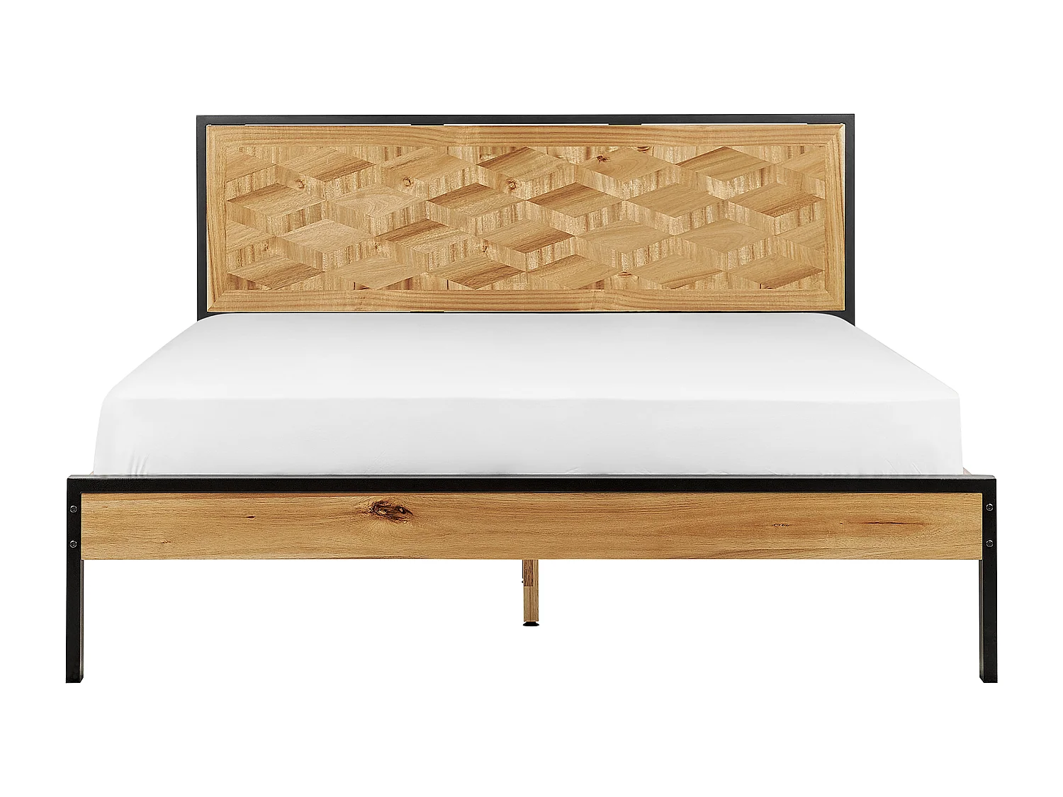 Bed ERVILLERS 160 x 200 cm Natuurlijk acaciahout