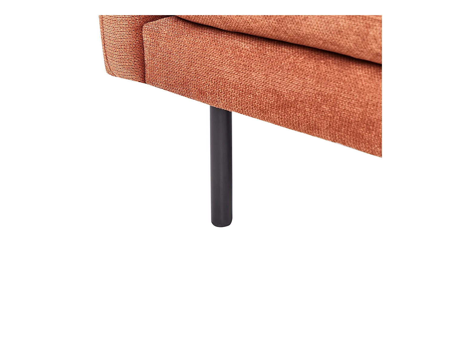 Ecksofa VINTERBRO Chenillegewebe Goldbraun 4-Sitzer rechtsseitig