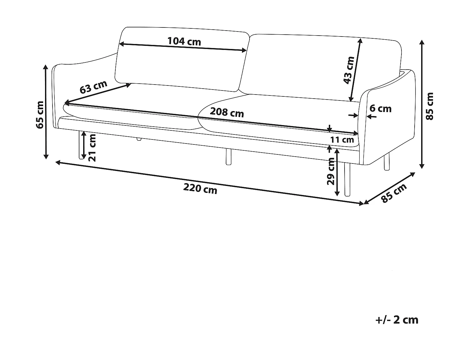Divano VINTERBRO Ciniglia Marrone dorato 3 posti