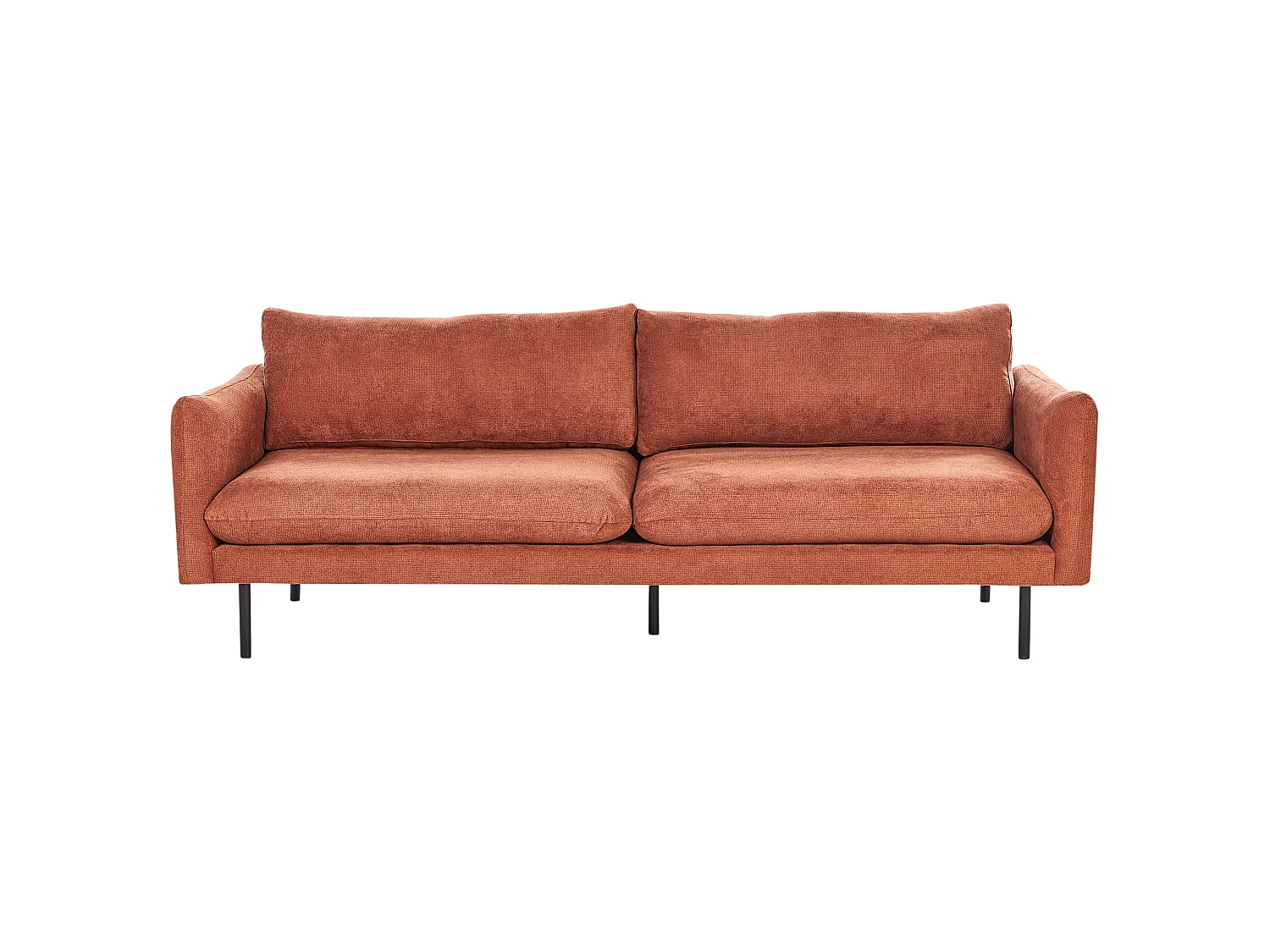 Canapé 3 places en coton chenille marron VINTERBRO