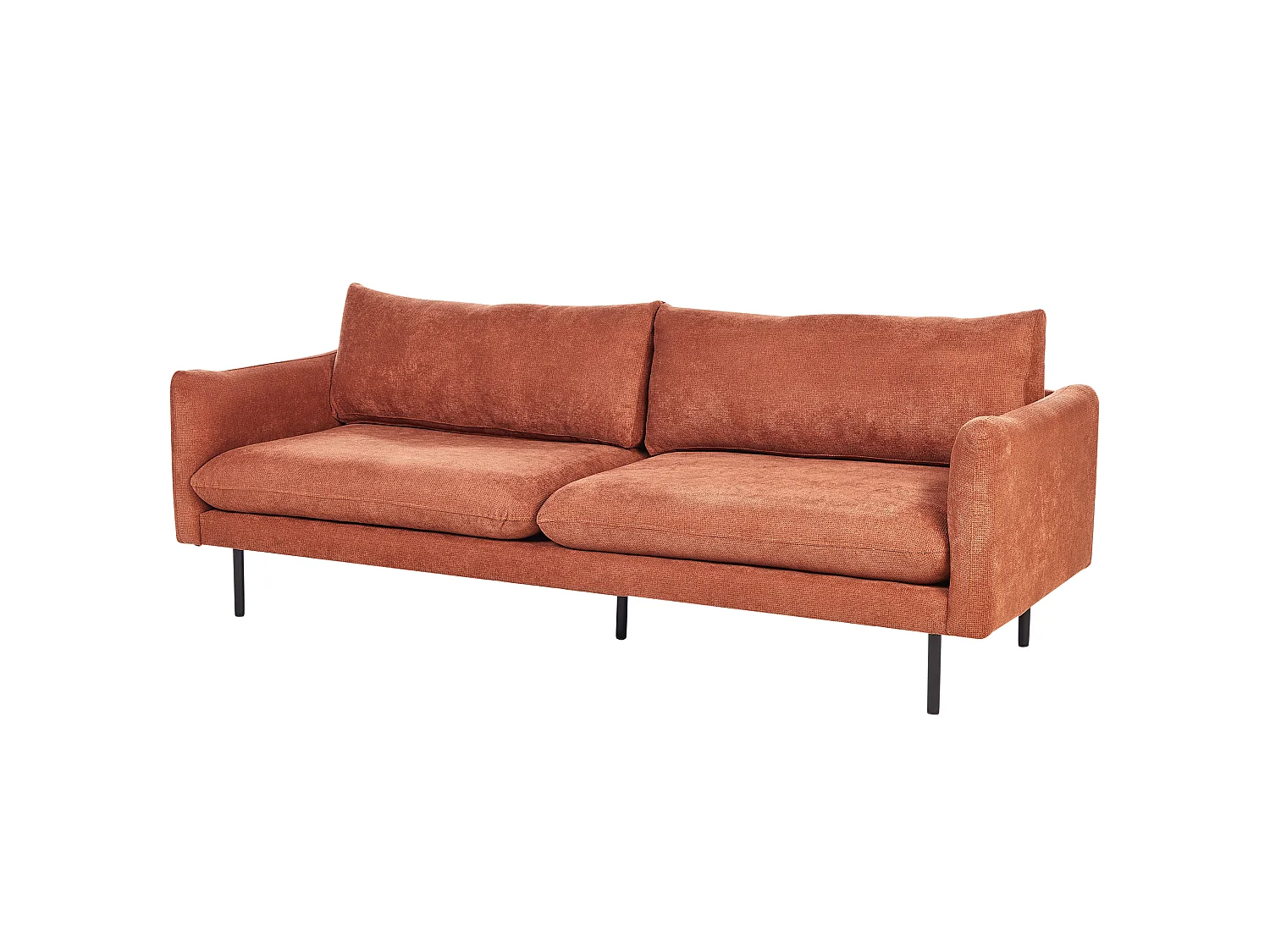 Canapé 3 places en coton chenille marron VINTERBRO