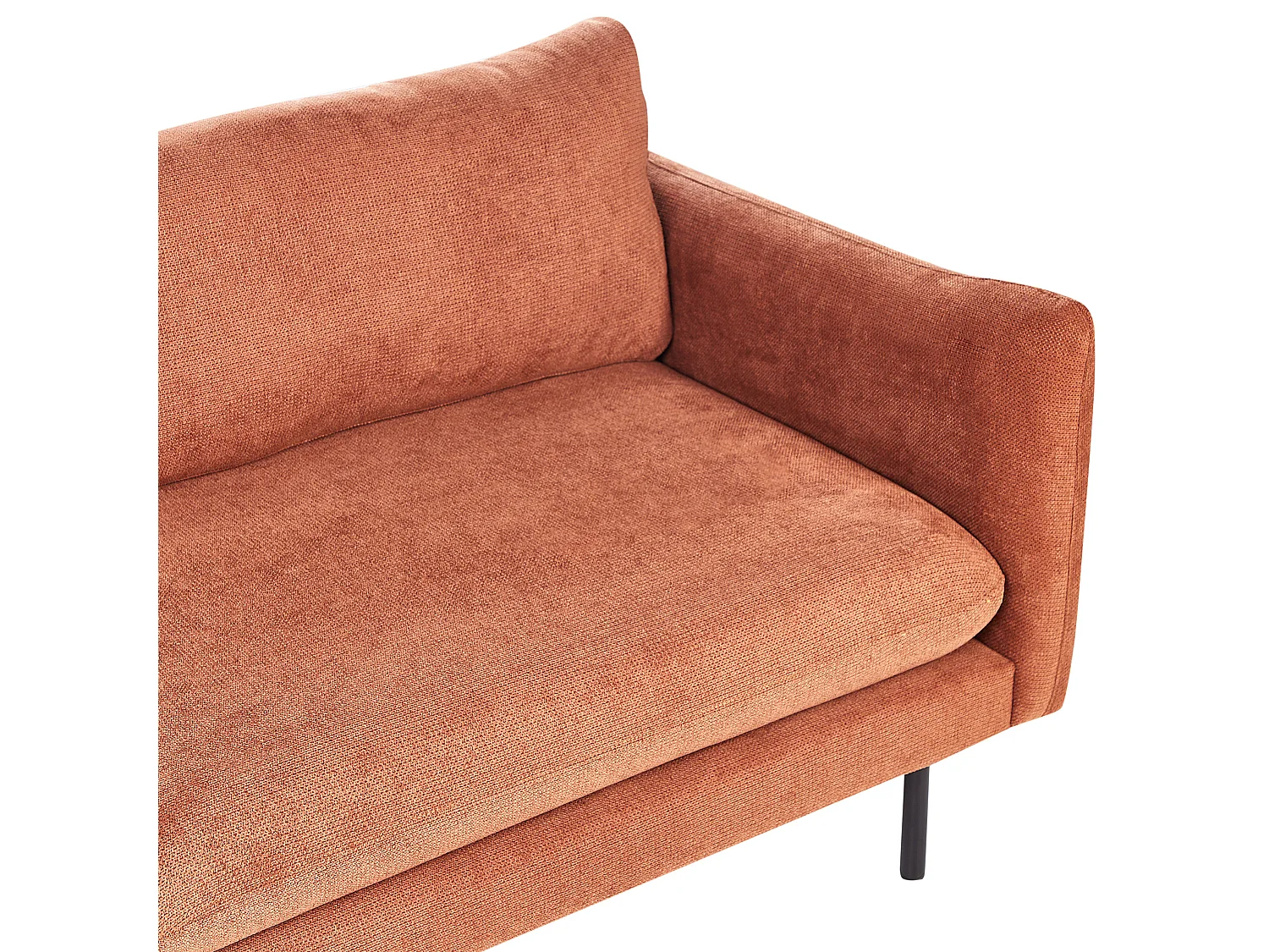 Canapé 3 places en coton chenille marron VINTERBRO