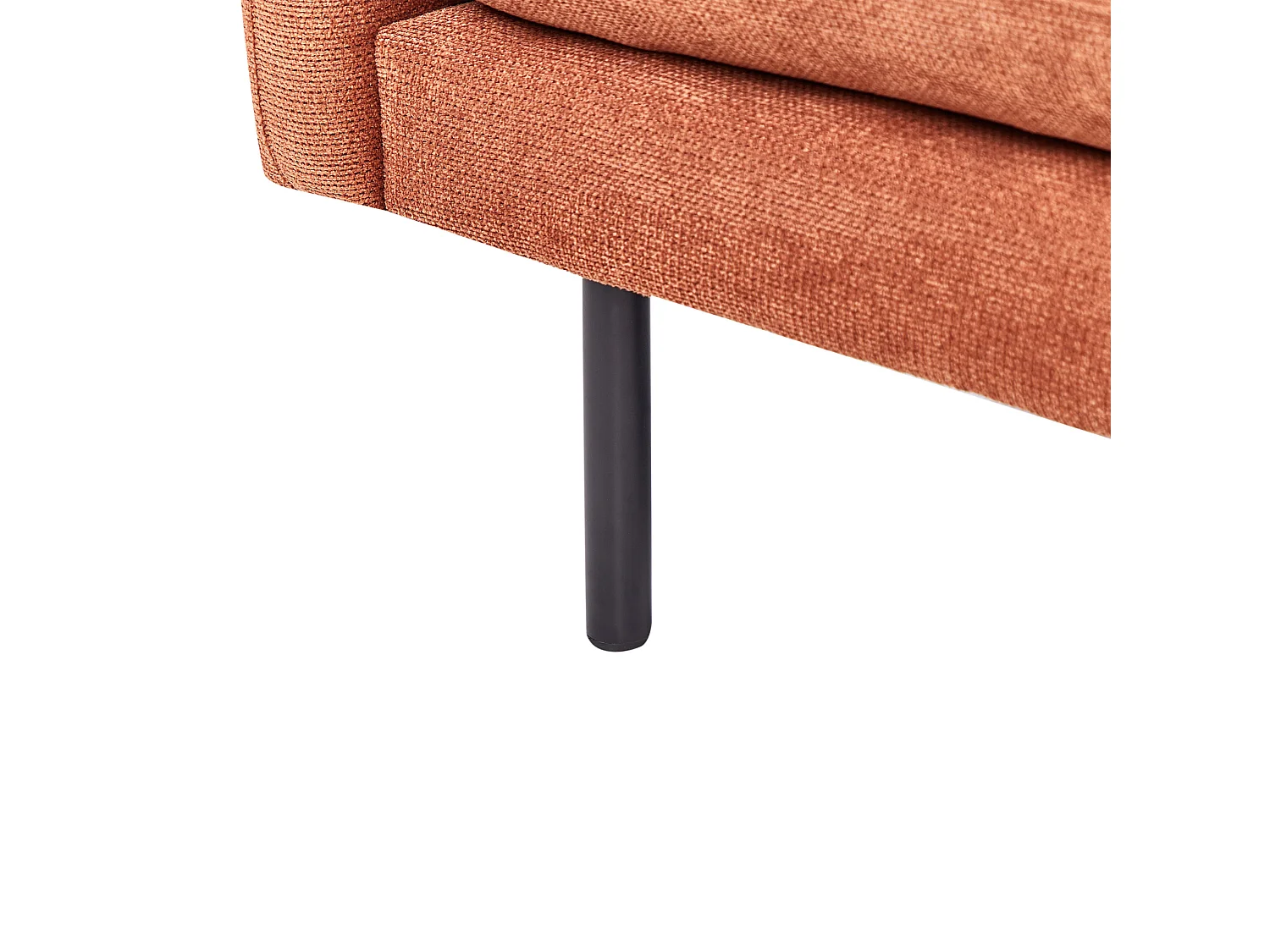 Canapé 3 places en coton chenille marron VINTERBRO