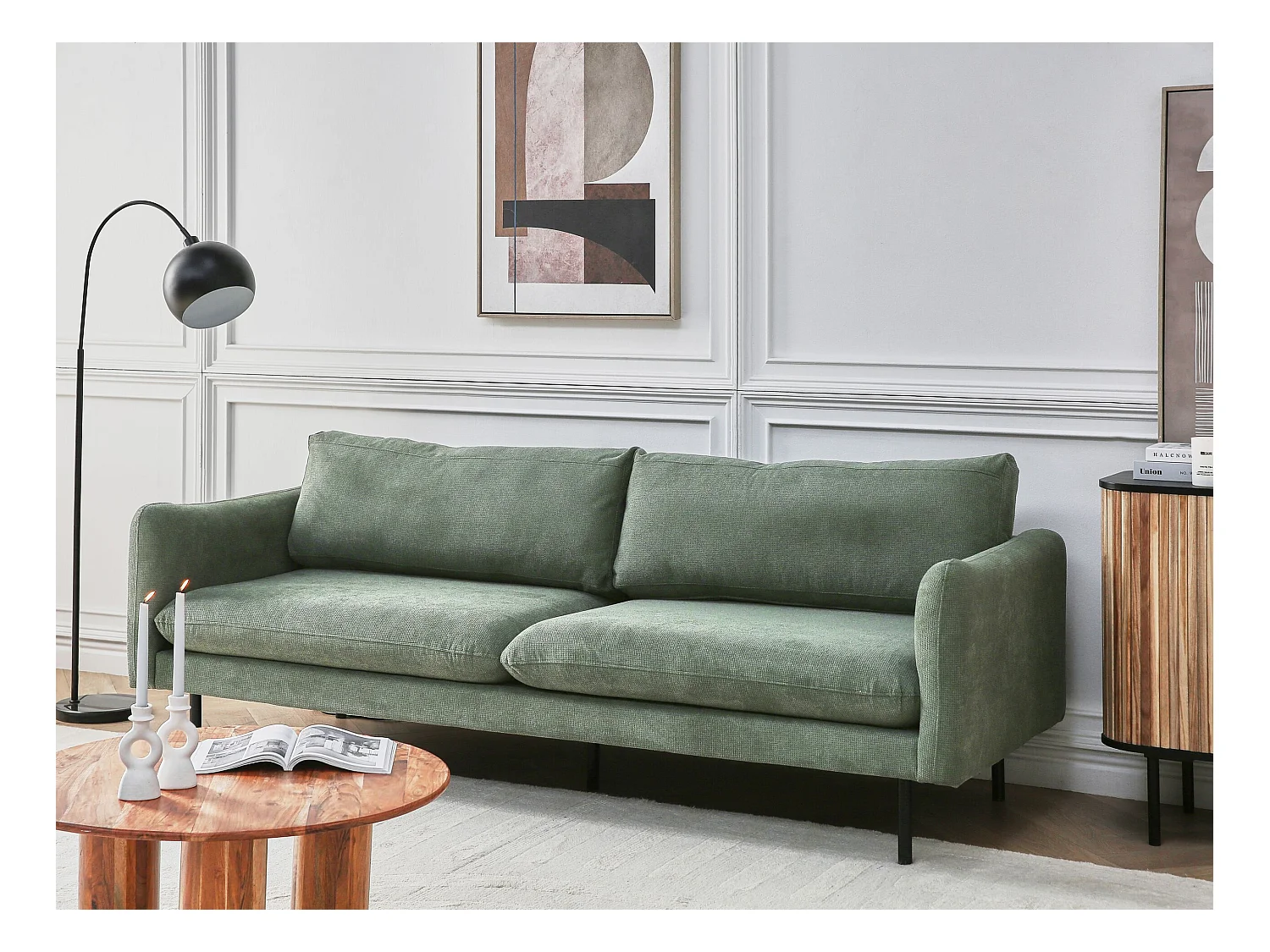 Divano VINTERBRO Tessuto Verde chiaro 3 posti