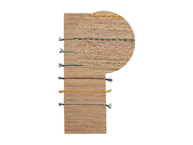 Tapis enfant UZUNTA Beige 70 x 200 cm Jute