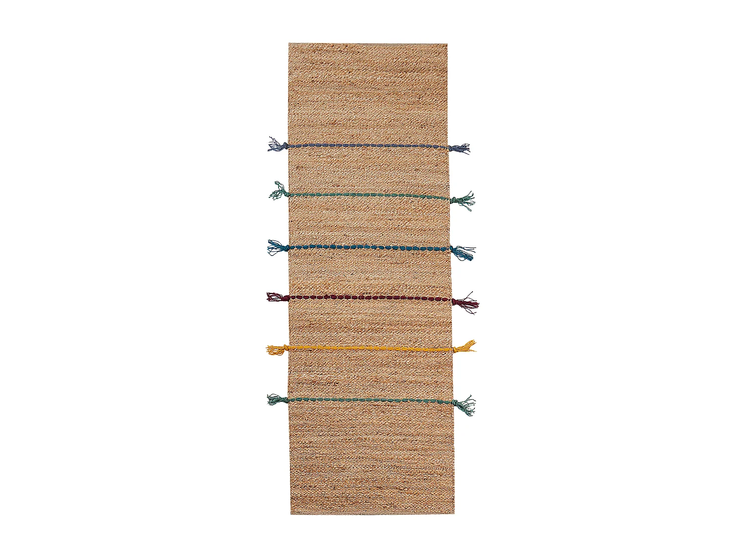 Teppich aus Jute 70 x 200 cm Beige UZUNTA