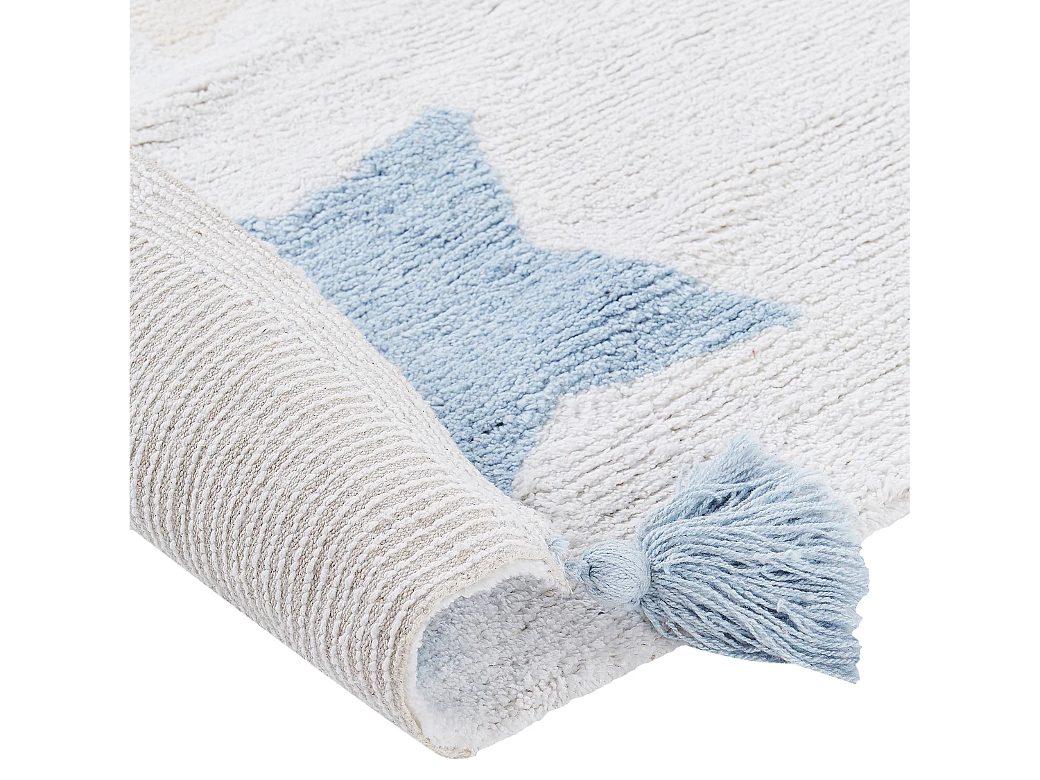 Tapis enfant MEREVI Multicolore 140 x 200 cm Coton