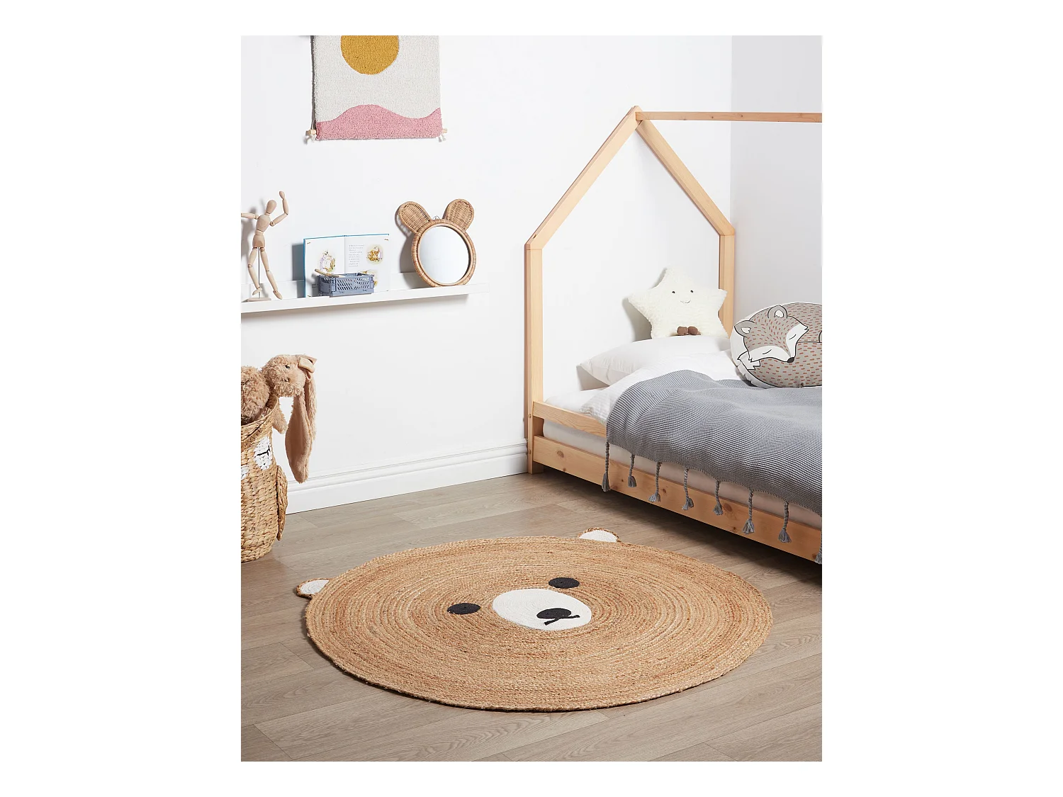 Tapis enfant KOSALAR Beige ø 120 cm Jute