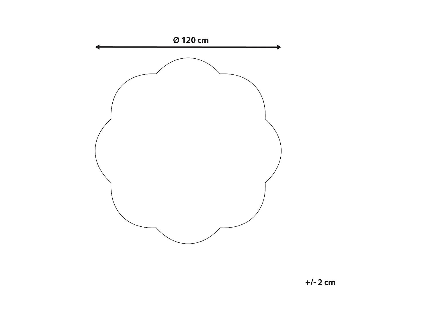 Teppich Baumwolle hellbeige ø 120 cm gepunktetes Muster Kurzflor DUREVI