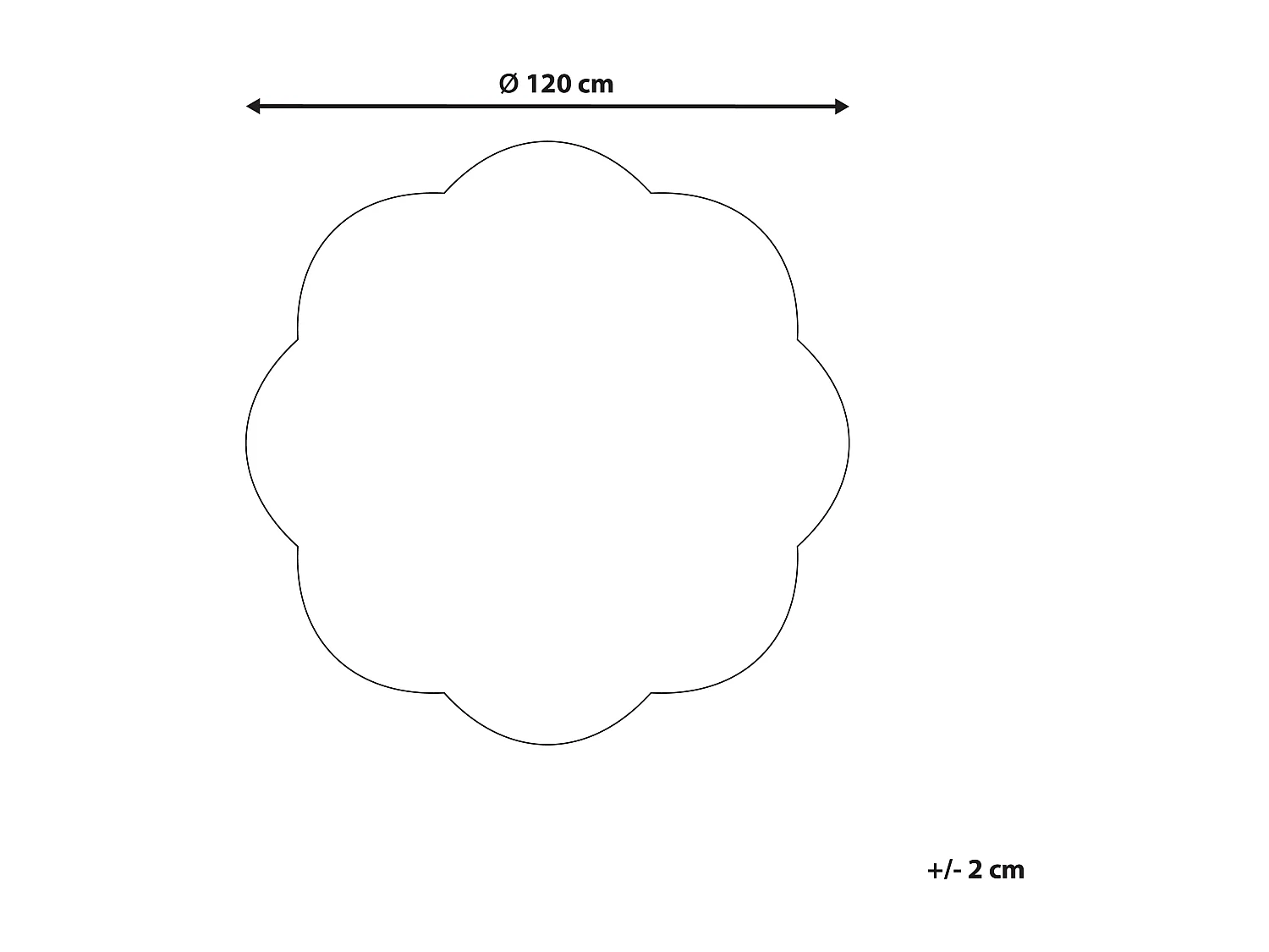 Tapis enfant DUREVI Beige clair ø 120 cm Coton