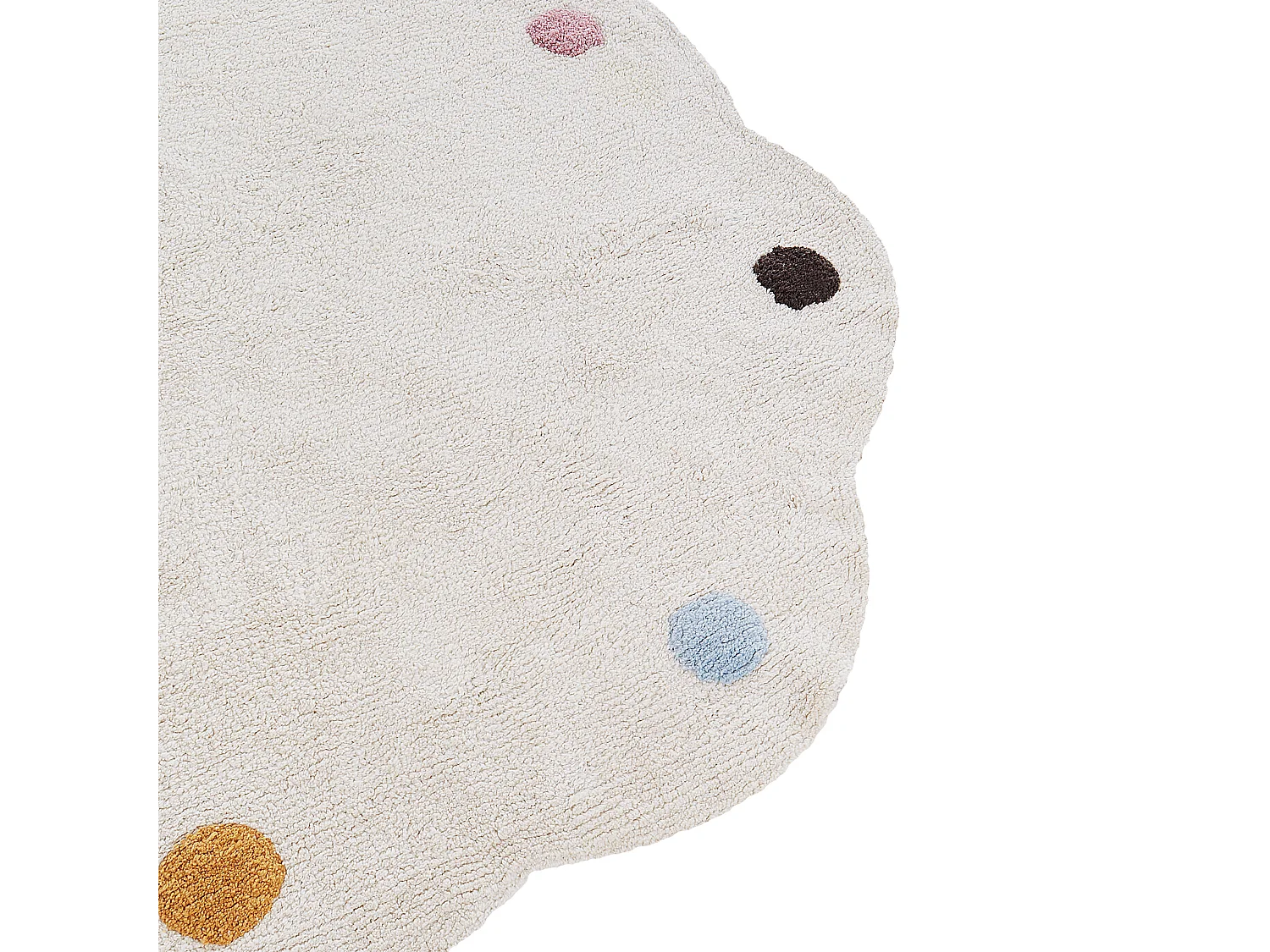 Tapis enfant DUREVI Beige clair ø 120 cm Coton