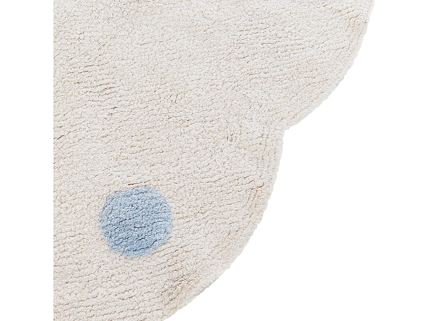 Tapis rond en coton ø 120 cm beige DUREVI