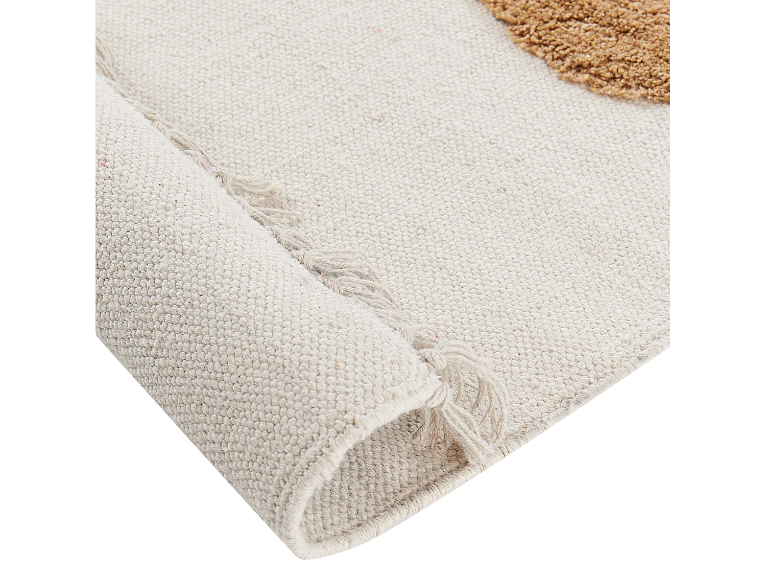 Dywan dziecięcy bawełniany w dinozaury 140 x 200 cm beżowy GHARTA