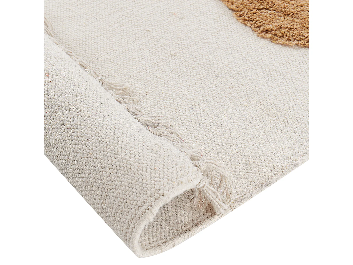Tapis enfant avec motif dinosaures en coton beige 140 x 200 cm GHARTA