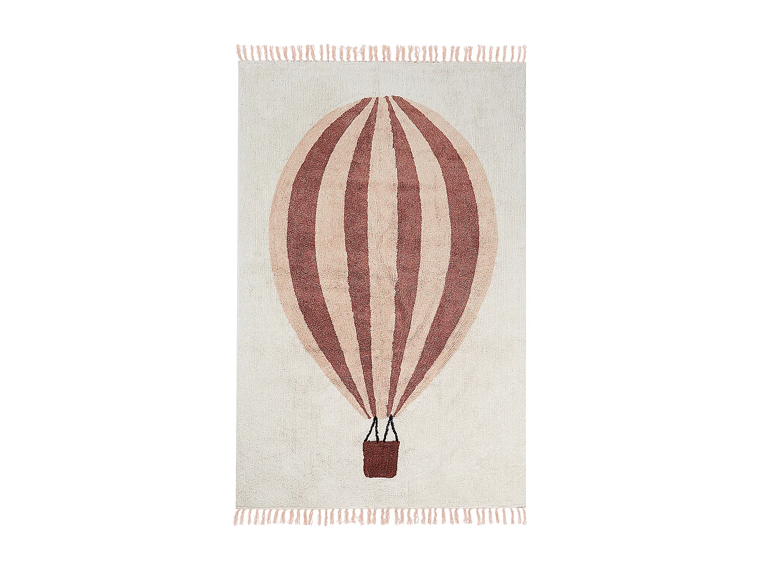 Tapis enfant BAZALETI Beige clair 140 x 200 cm Coton