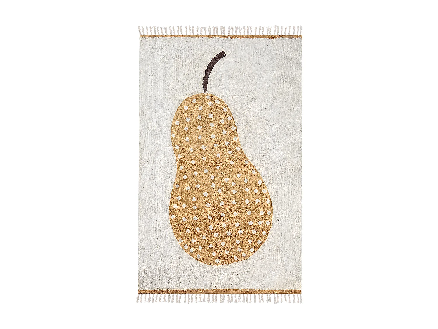 Tappeto cotone bianco sporco 140 x 200 cm KHIDARI