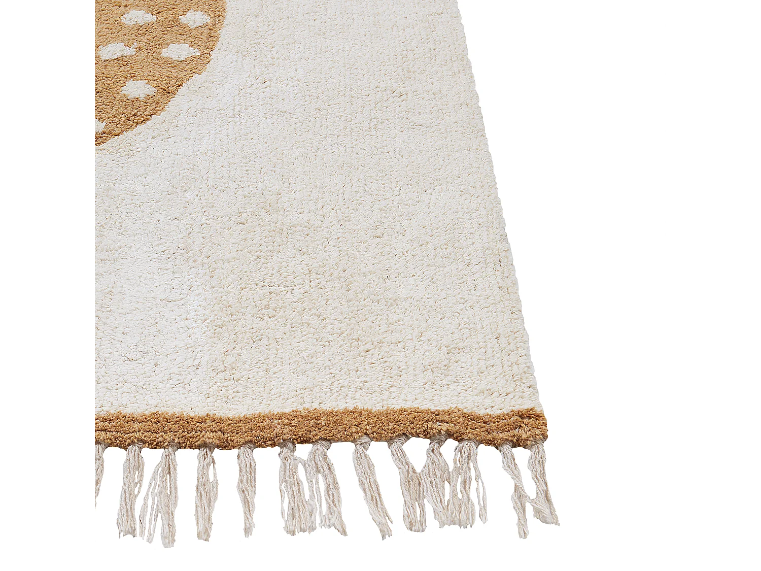 Tappeto cotone bianco sporco 140 x 200 cm KHIDARI