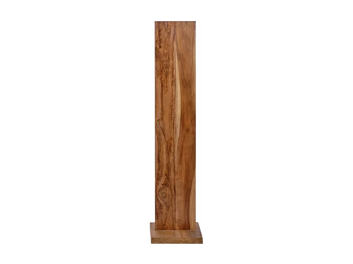 Porte bouteille H. 106 cm en bois de teck avec 4 supports métal - VINO