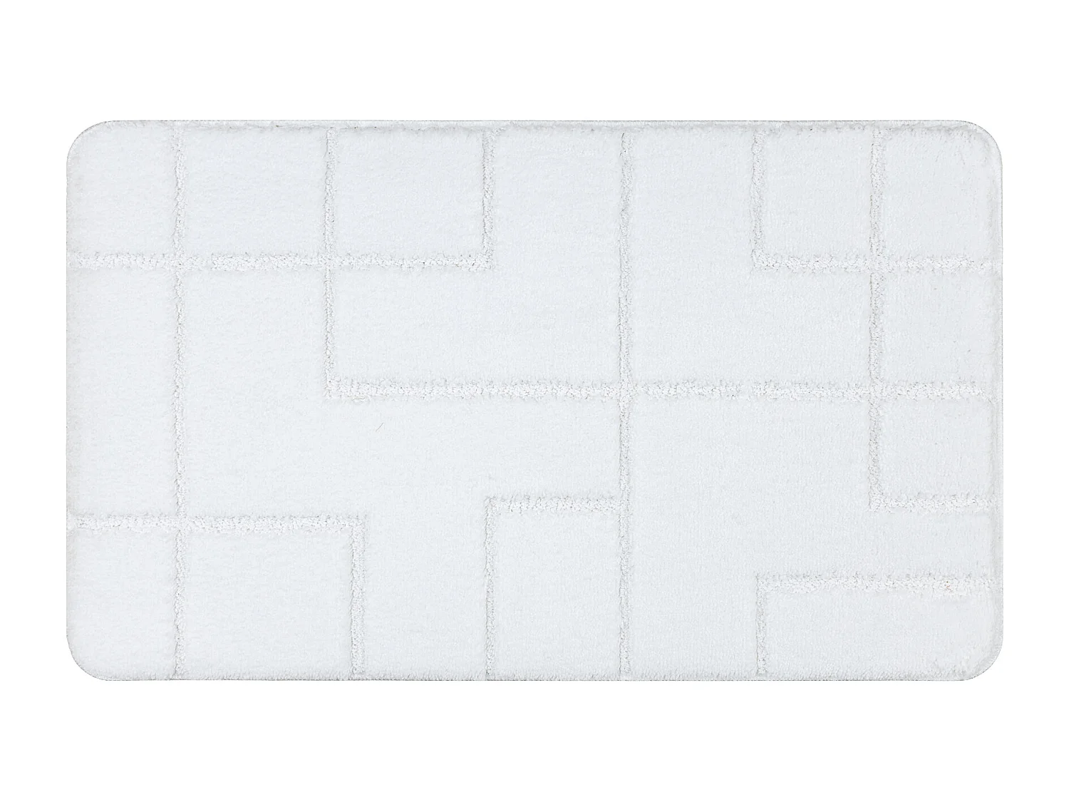 Tapis de salle de bain SUPREME LINES, lignes, antidérapant, doux - bl 50x80 cm