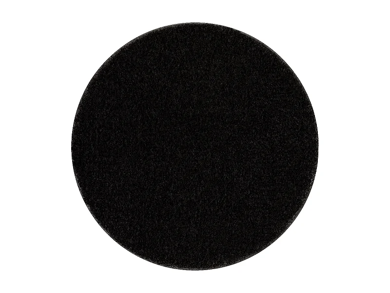 Badkamertapijt SANTA cirkel vlak, antislip, zacht - zwart cercle 67 cm