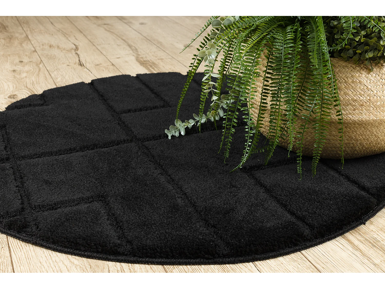 Tappeto da bagno SUPREME cerchio LINES, linee, antiscivolo, morbido -  cercle 100 cm