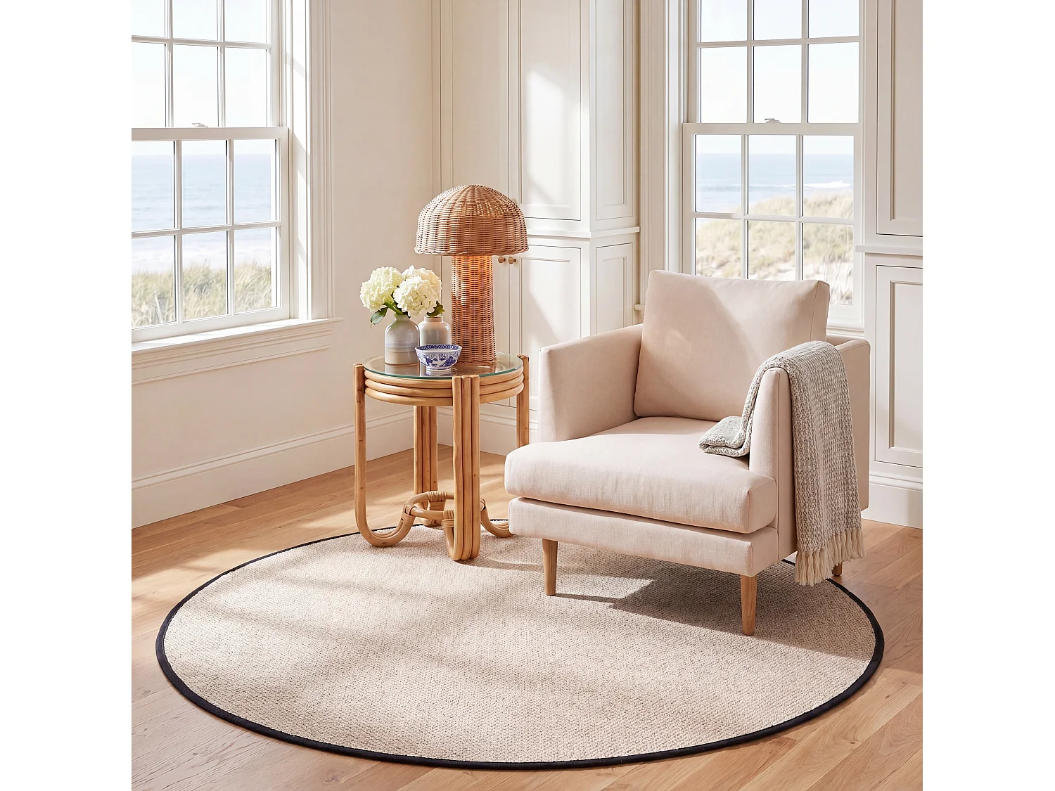 Tapis Noir 122 X 122 cm - Cass