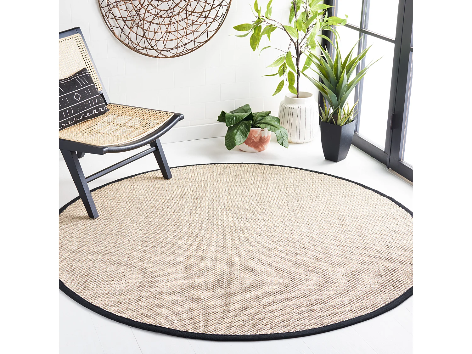 Tapis Noir 122 X 122 cm - Cass