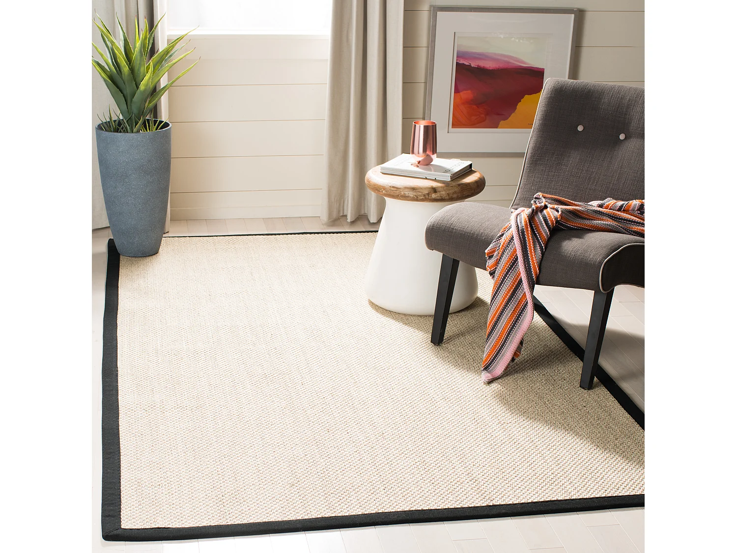 Tapis Noir 76 X 122 cm - Cass