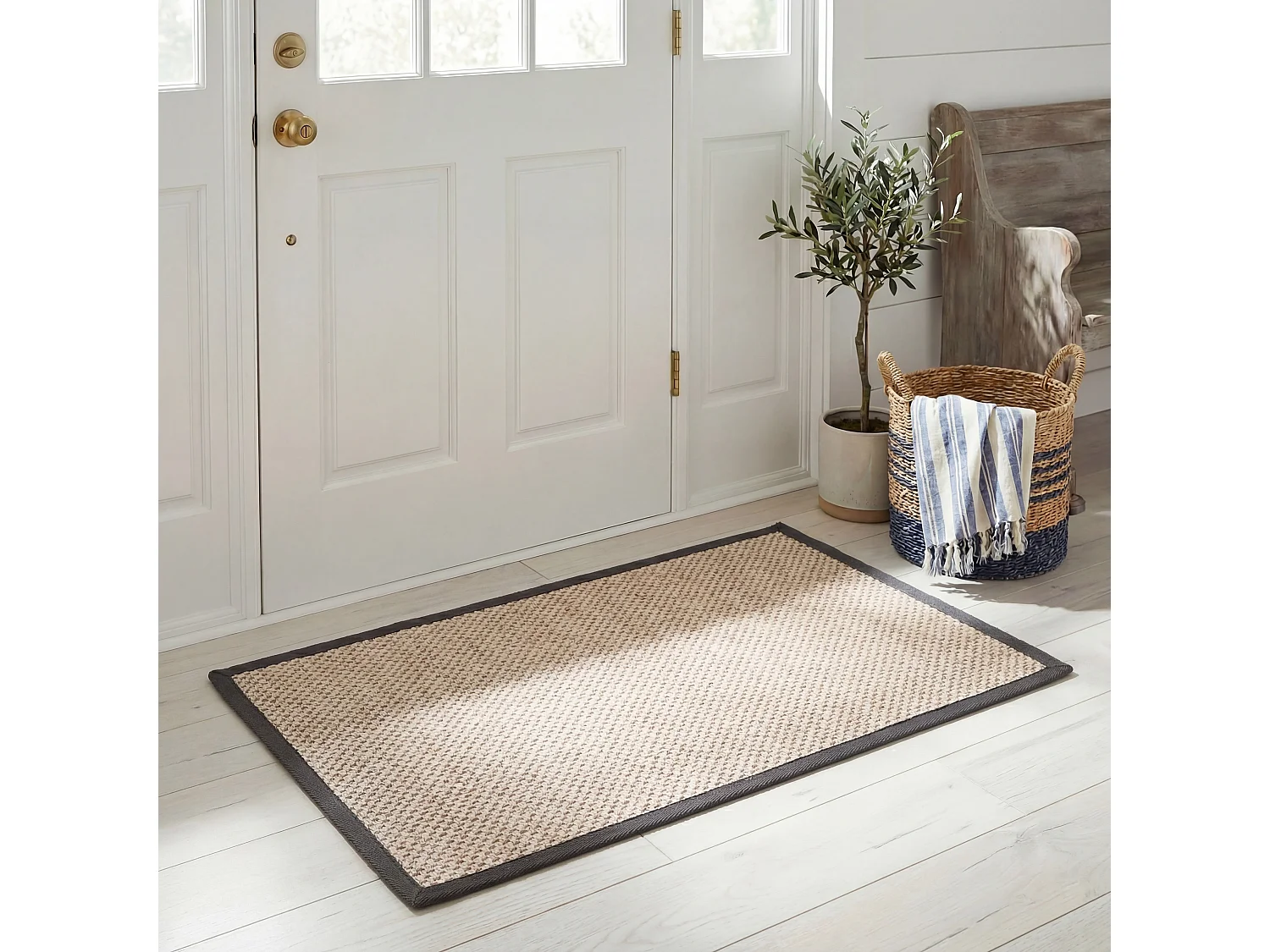 Tapis Gris foncé 76 X 122 cm - Cass
