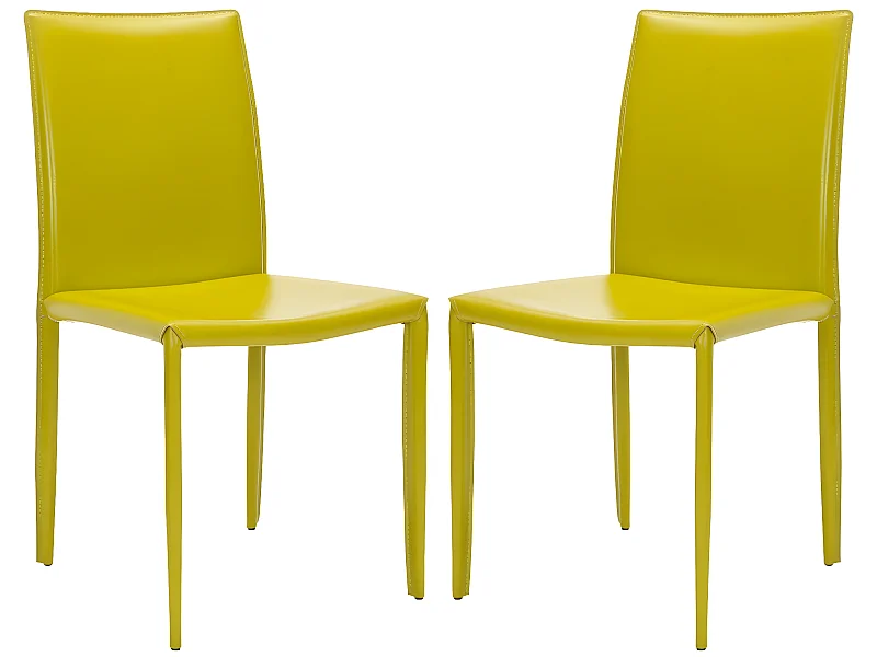 Lot de 2 chaise Vert 58 X 48 X 90.93 cm - Beatrix