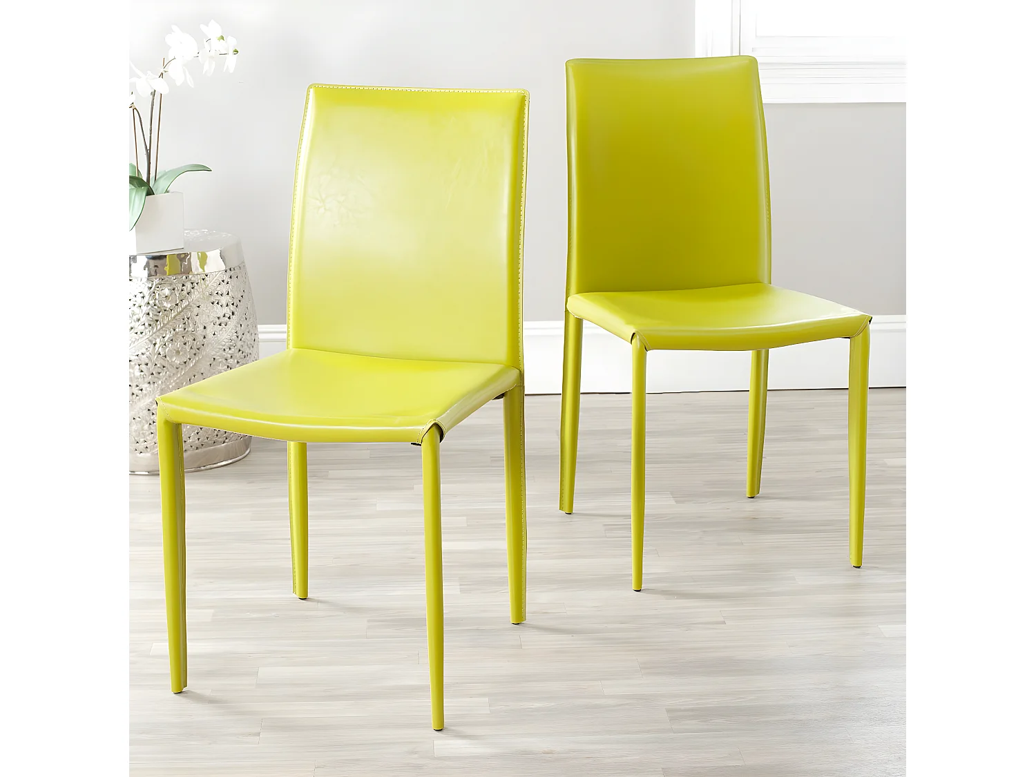 Lot de 2 chaise Vert 58 X 48 X 90.93 cm - Beatrix