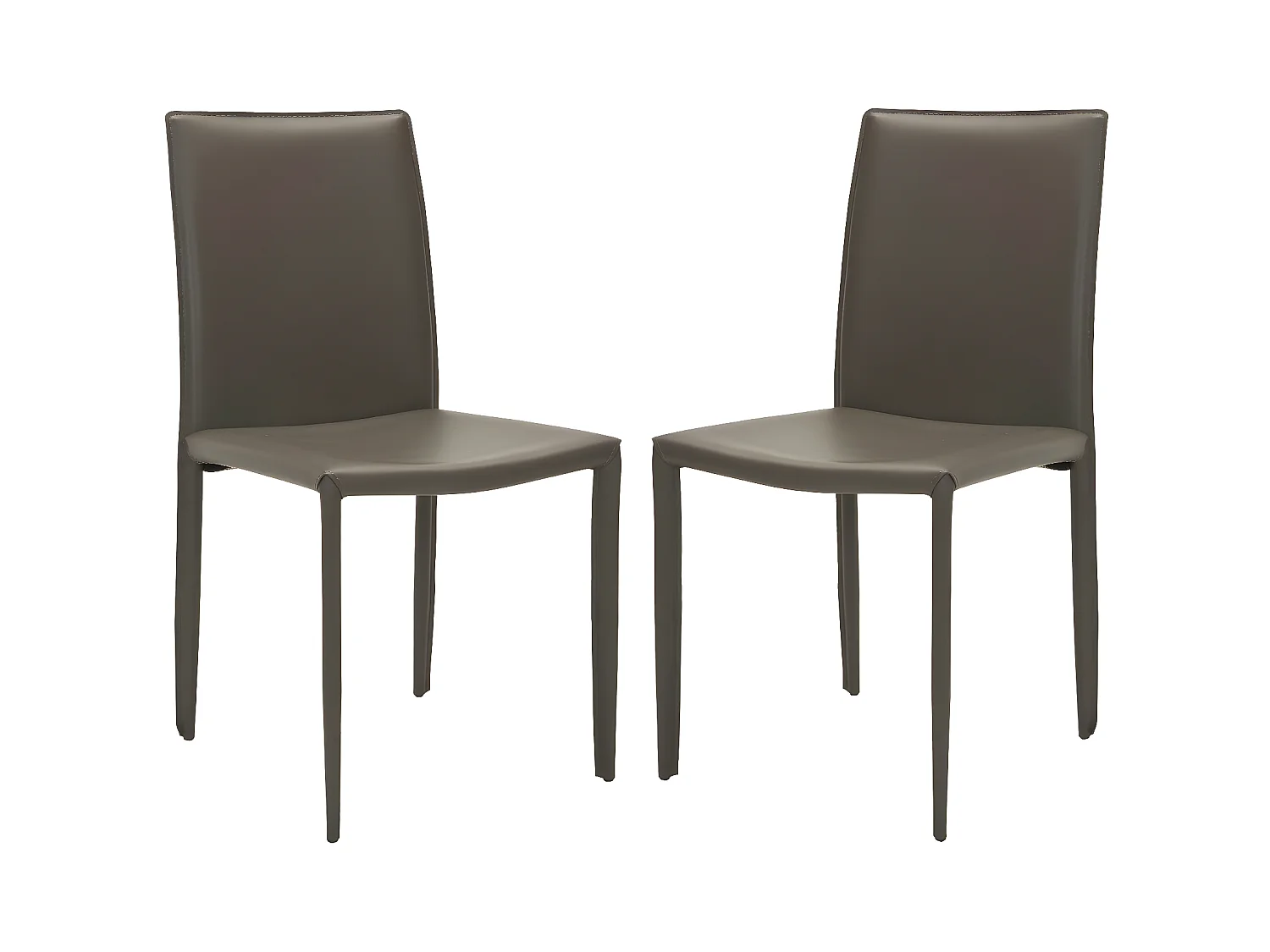 Lot de 2 chaise Gris 58 X 48 X 90.93 cm - Beatrix