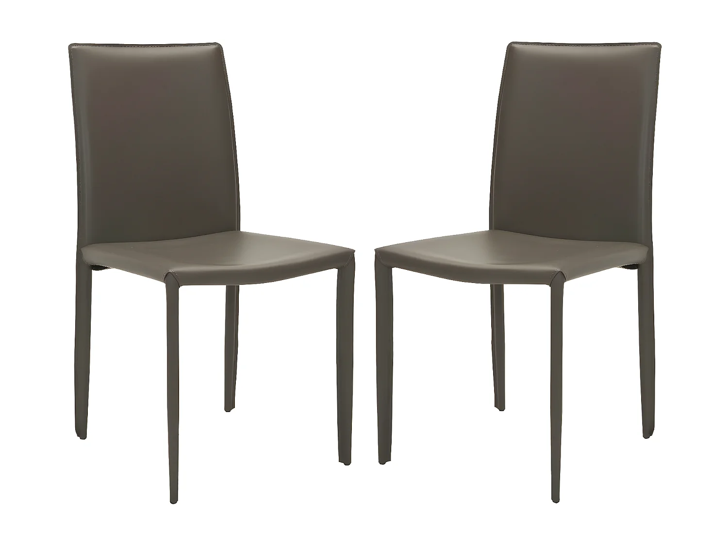 Lot de 2 chaise Gris 58 X 48 X 90.93 cm - Beatrix