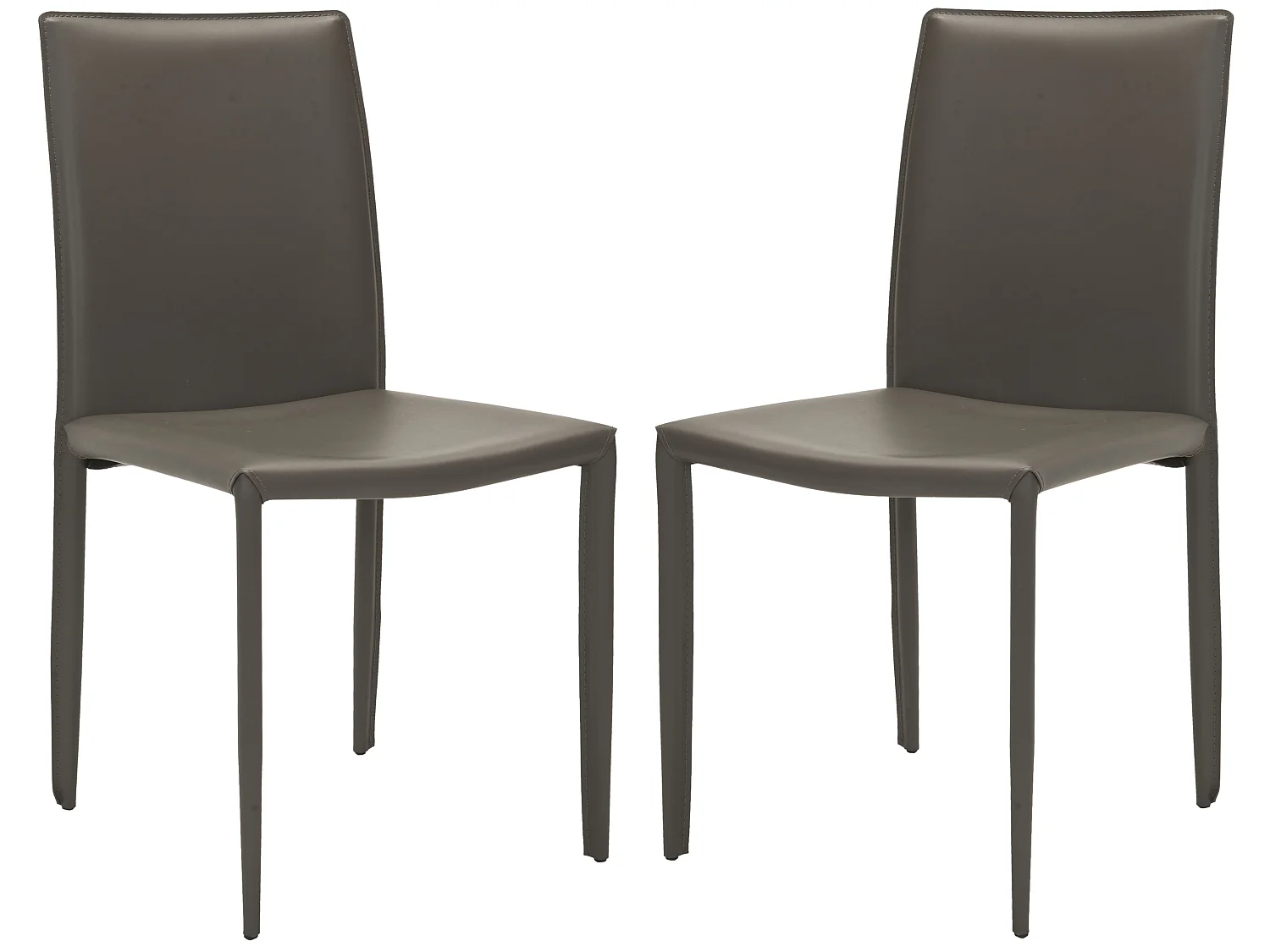 Lot de 2 chaise Gris 58 X 48 X 90.93 cm - Beatrix