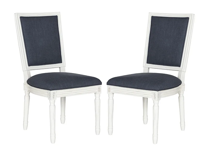 Lot de 2 chaise Marine et crème 48 X 48 X 97.28 cm - Carlota