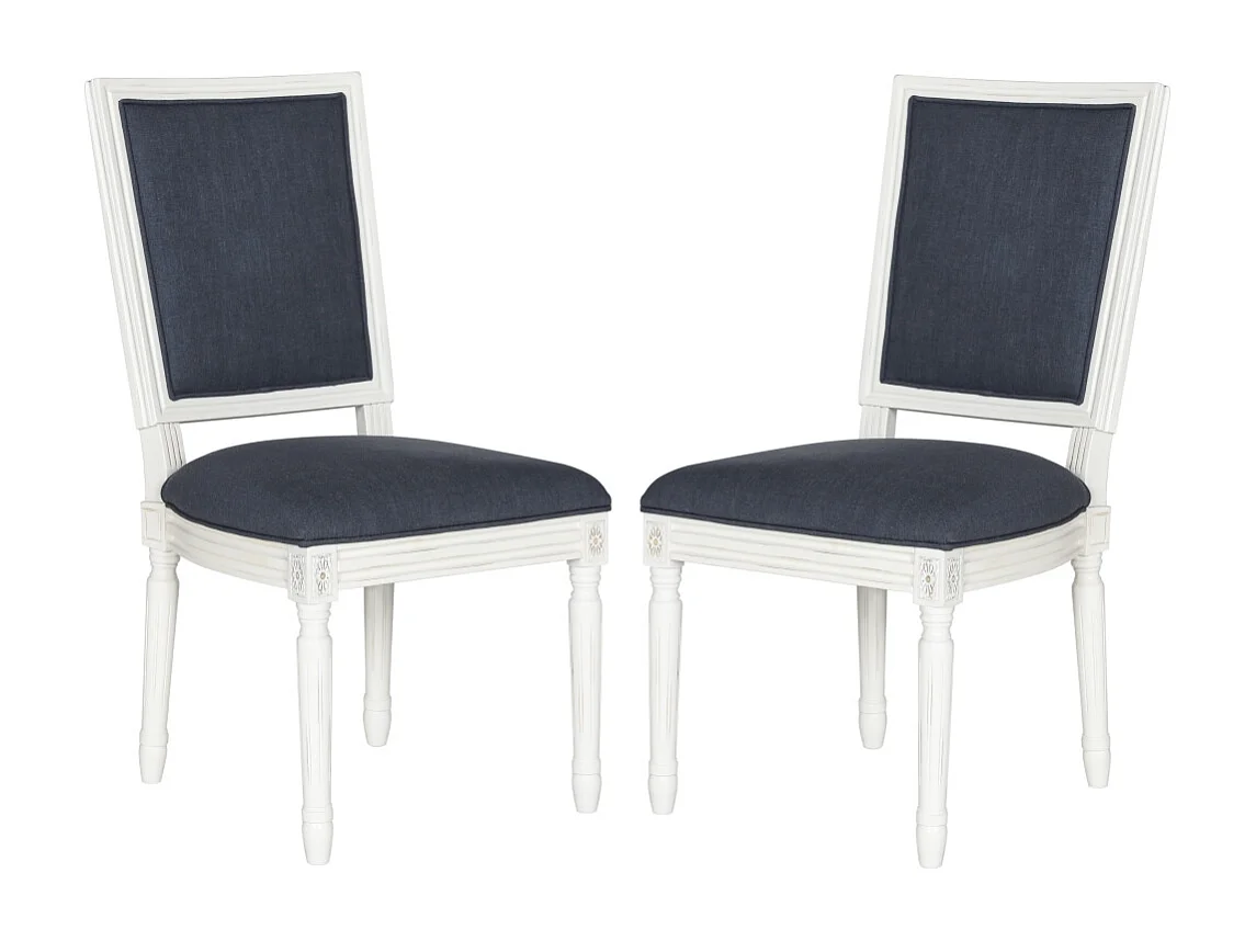 Lot de 2 chaise Marine et crème 48 X 48 X 97.28 cm - Carlota