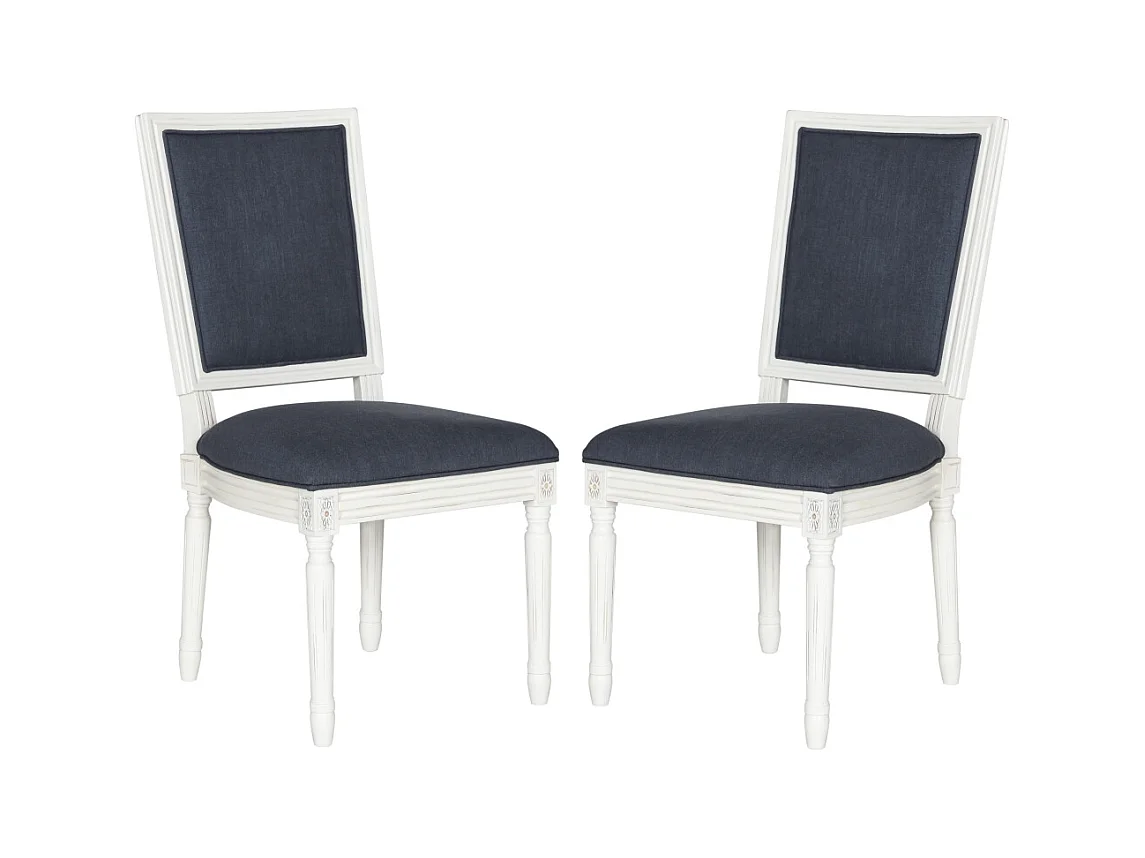 Lot de 2 chaise Marine et crème 48 X 48 X 97.28 cm - Carlota