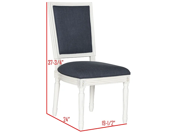 Lot de 2 chaise Marine et crème 48 X 48 X 97.28 cm - Carlota