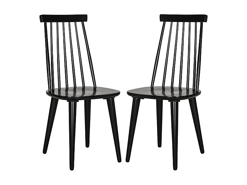 Lot de 2 chaise Noir 53 X 50 X 91.44 cm - Vela