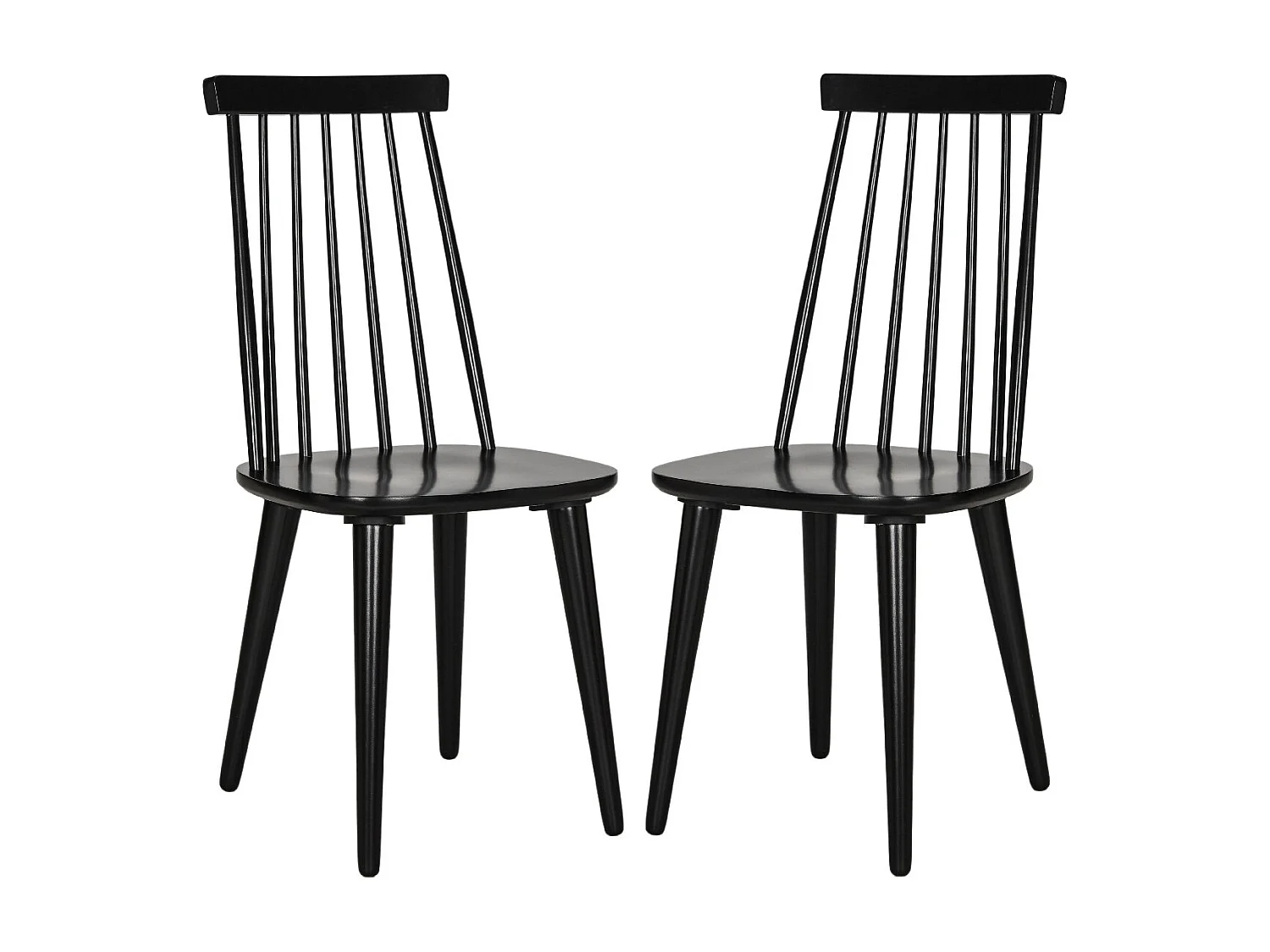 Lot de 2 chaise Noir 53 X 50 X 91.44 cm - Vela