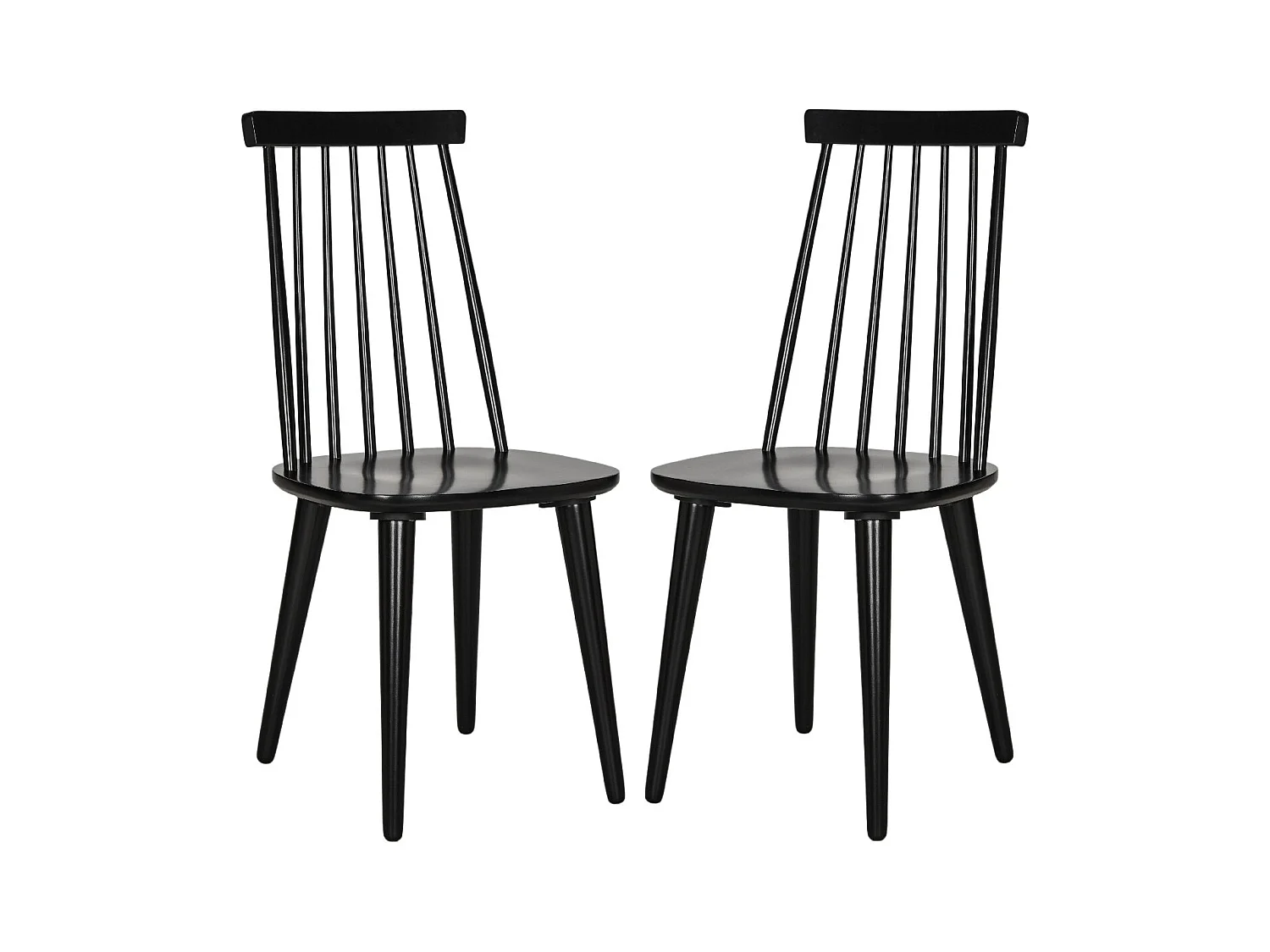 Lot de 2 chaise Noir 53 X 50 X 91.44 cm - Vela