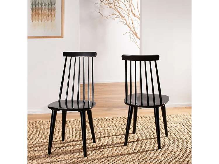 Lot de 2 chaise Noir 53 X 50 X 91.44 cm - Vela