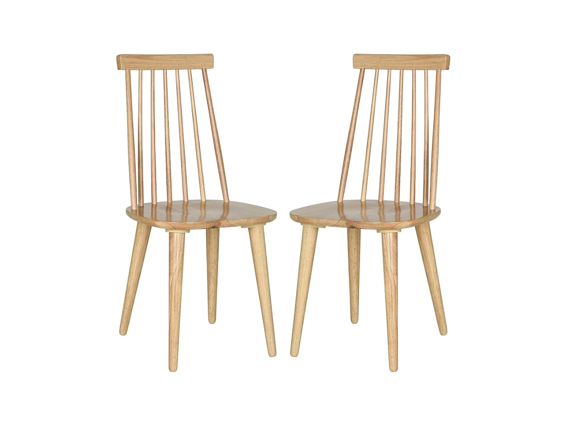 Lot de 2 chaise naturel 53 X 50 X 91.44 cm - Vela