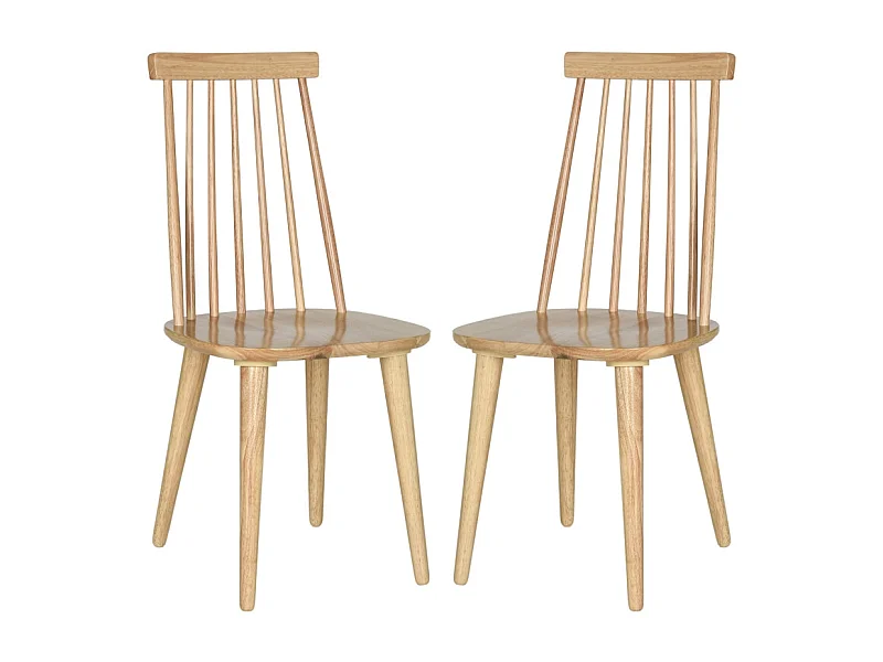 Lot de 2 chaise naturel 53 X 50 X 91.44 cm - Vela