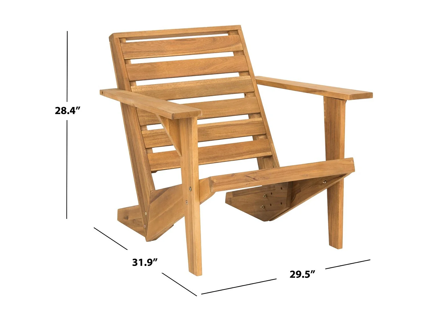 Chaise d'extérieur Naturel 81 X 75 X 72 cm - Willene