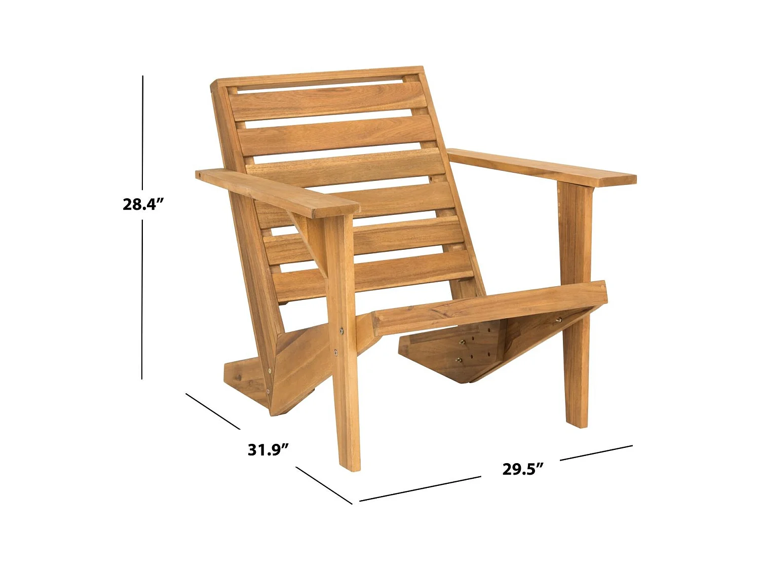 Chaise d'extérieur Naturel 81 X 75 X 72 cm - Willene