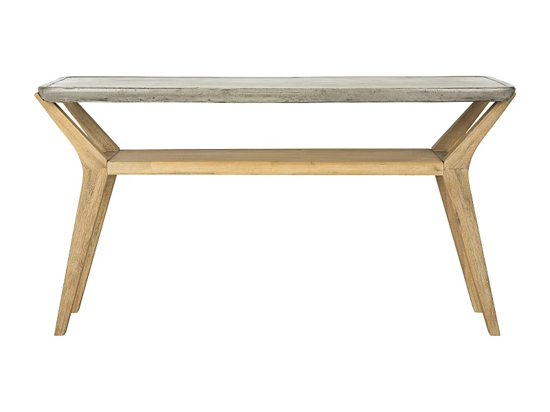 Table console d'extérieur Gris foncé 45 X 140 X 75 cm - Charmaine