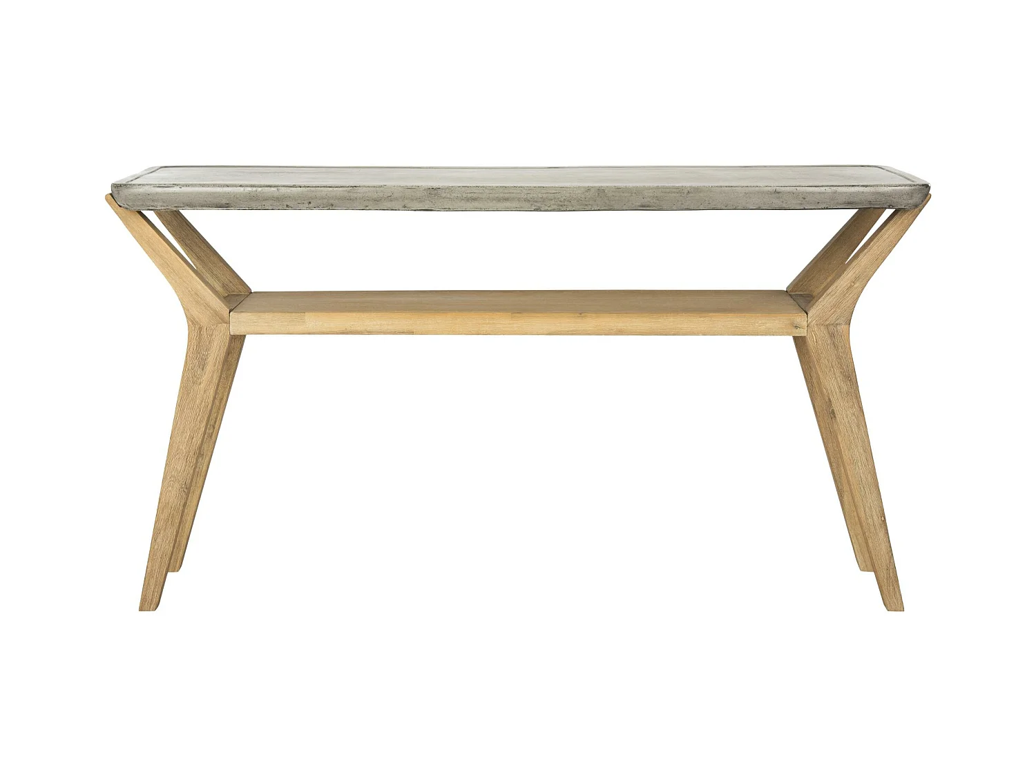 Table console d'extérieur Gris foncé 45 X 140 X 75 cm - Charmaine